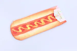 Impression hot dog chaussettes courtes bateau fantaisie vue detaillee avec etiquette.