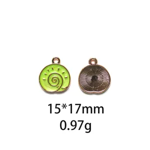 DIY legering geëmailleerde hanger voor sieraden maken, schattige zomer stijl bedel voor kettingen.