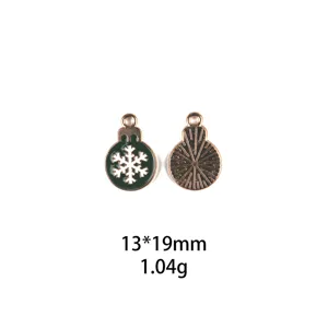 Pendentif en alliage flocon de neige de Noël accessoire pour fabrication de bijoux