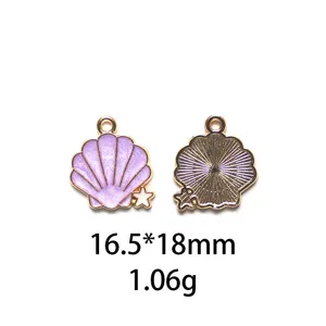 Zomer oceaan serie schelp zeester emaille hanger legering DIY sieraden accessoires