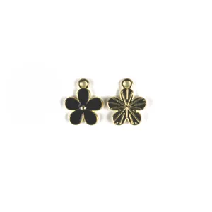 Vijfbladige bloem legering druppel olie hanger bedel voor DIY sieraden maken en accessoires