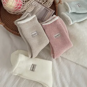 Behagliche dicke Plüsch Wintersocken für Damen, extra warme kuschelige Futter Thermosocken.