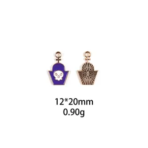 Halloween doodskist schedel metaal bedel DIY legering sieraden accessoire 12x20mm