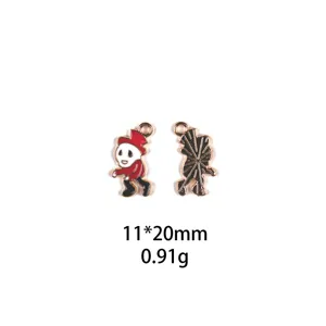 Halloween Legierung Anhänger DIY Schmuck Zubehör für Armband Schlüsselanhänger gruselig.