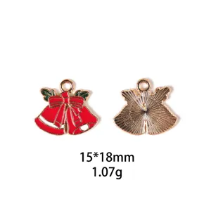 Pendentifs cloche de Noël en alliage accessoires de bijoux DIY pour collier porte-clés
