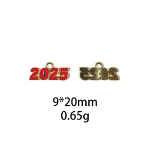 Pendentifs en métal 2025 et USA accessoires bijoux alliage DIY breloques 9x20mm 0.65g.