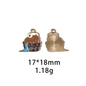 Leuke capybara legering emaille bedel hanger DIY sieraden accessoires sleutelhangers