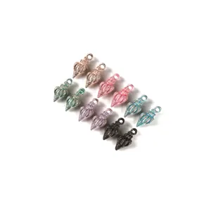 Conque Colorée Alliage DIY Résultats de Bijoux Porte-clés Pendentif Breloques Accessoires Pour Décoration Artificielle Faite Main