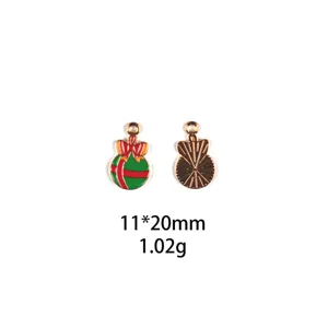 Kerstcadeau doos legering bedel hanger DIY sieraden accessoire armband decoratie deel.
