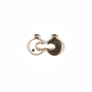 Goudkleurige metaallegering maan ster DIY sieraden bedel hanger handwerk accessoires