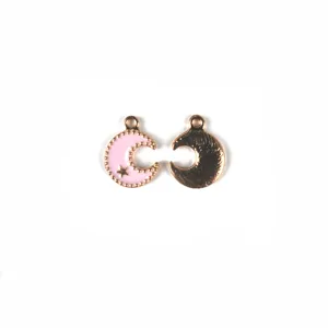 Halve maan ster legering oliedruppel sieraden DIY hanger voor oorbellen sleutelhanger