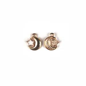 Gouden legering maan ster DIY sieraden bedels hangers schattige hemelse accessoires knutselen