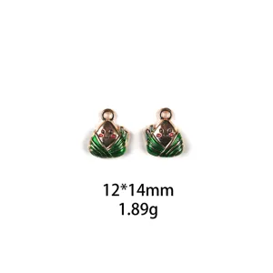 Jolis pendentifs en alliage zongzi pour fête des bateaux-dragons accessoires 12x14mm