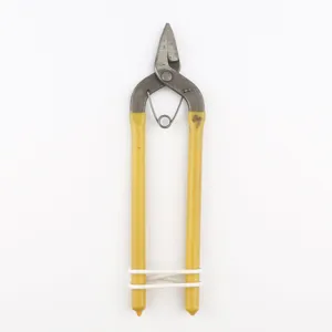 Pinza professionale per gioielli fai da te con manici gialli e molla per lavori artigianali.