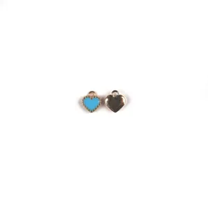 Mini pendentif cœur dentelé en alliage émaillé accessoires bijoux DIY pour porte-clés