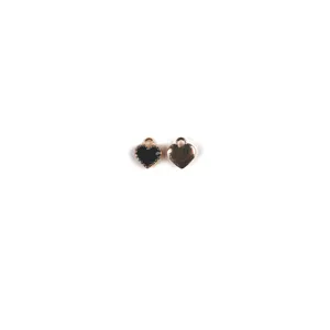 Mini breloques en alliage coeur emaille accessoires de bijoux DIY pour porte-cles.