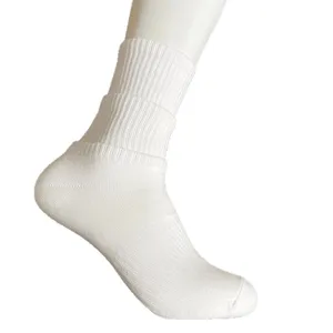 Calze sportive bianche e unite per uomo e donna, calzini in cotone traspiranti.