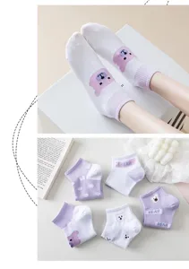 Damen süße Cartoon Bär kurze Socken Frühling Sommer dünn atmungsaktiv süße Socken neu