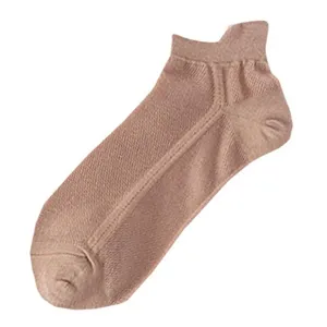 Ademende enkelsokken van mesh voor heren, comfortabele korte zomer casual sokken.