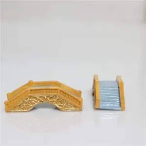 Resin micro landscape bridge miniature ornaments DIY fairy garden desktop decoration