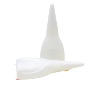 Set di bottiglie di colla in plastica bianca, contenitore adesivo ad asciugatura rapida.