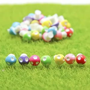 Mini bunte Harz Pilze Mikro Landschaft DIY Zubehör Feengarten Handwerk Dekoration