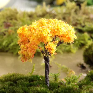 Miniatur Herbstbaum Modell für Mikro Landschaft DIY, Bonsai Dekor und Sukkulenten Dekoration.