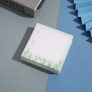 Floral press on nail display card, premium botanical border packaging paper board