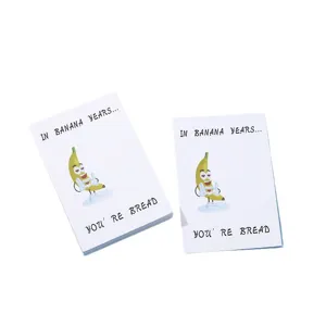 Funny banana greeting cards cute mood soothing cards and jewelry display paper cards main view