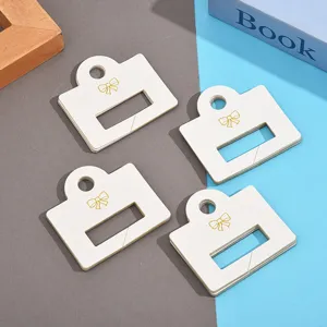 Cartes de présentation pour pinces à cheveux creuses à la mode, cartes d'emballage avec nœud.