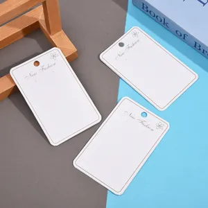 Fashion jewelry packaging cards paper display cards for earrings and necklaces use