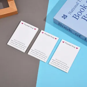Pocket hug greeting cards set, warm poetry design for holiday gifts and expressing love.