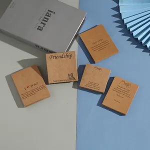 Kraft paper jewelry cards for necklaces and earrings packaging, vintage display cards set.