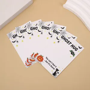 Halloween Ghost Hug Theme Jewelry Packaging Cards And Transparent OPPO Bags For Resin Jewelry Display