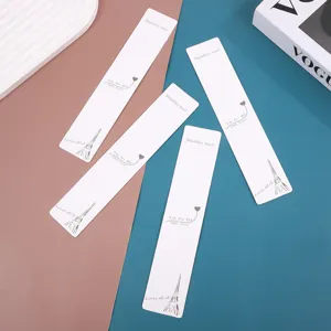 Lange weisse Halskette Display Karten Papierverpackung Schmuckhalter elegantes Design