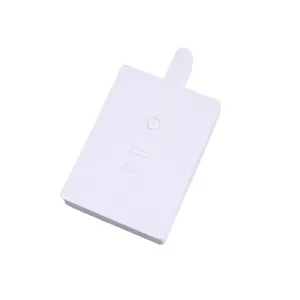 Blank white folding ring cards for jewelry display and packaging, minimalist design standard.