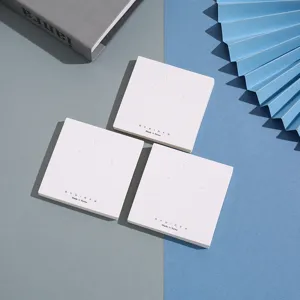 White square earring display cards jewelry packaging paper cards for necklace studs packaging