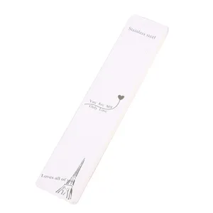 Einfache elegante weiße lange Halskette Armband Schmuck Verpackung Karte Display.