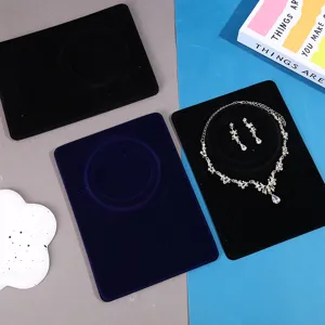 Minimalist Flocked Blister Necklace Display Card Jewelry Packaging Card Holder For Multi Piece Set Accessories