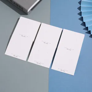 Korean style paper jewelry display cards for earrings studs and necklaces retail packaging use.