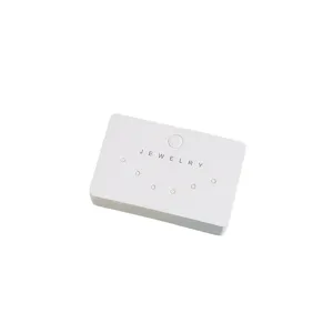 White paper jewelry display cards multi hole packaging cards for earrings necklaces studs
