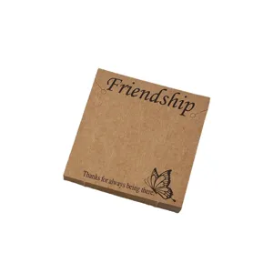 Kraft paper jewelry display cards for necklaces and earrings, simple packaging stationery