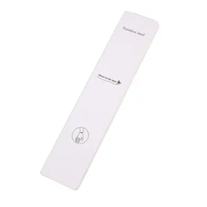 Simple high-end white long necklace and bracelet jewelry packaging paper card with custom logo.