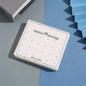Multifunktionale Papier Schmuckkarten Für Ohrringe Ohrstecker Halskette Verpackung Einzelhandel Display Kartenhalter Zubehör