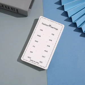 Großhandel Ohrring Display Karte Loch Papier Schmuck Halter Monat Design Verpackung