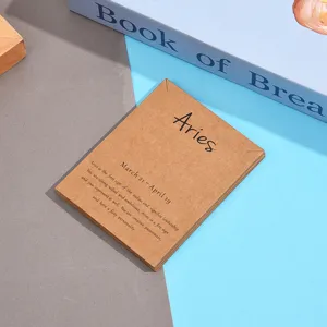 Kraft paper Aries zodiac jewelry display cards minimalist packaging cards for earrings