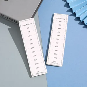 Papier Ohrring Display Karten mit Monatsdesign, Mehrloch Schmuck Verpackung Halterung.
