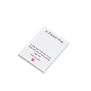 Pocket Hug greeting card stack, cute love blessing paper card for holiday gifts and sharing love.