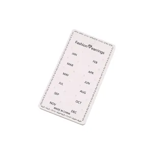 Großhandel Schmuck Präsentationskarte mit vielen Löchern für Ohrringe, Monatsdesign, Papier.