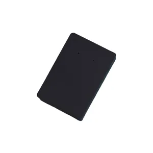 Black cardboard jewelry display card for necklace and earring retail packaging main